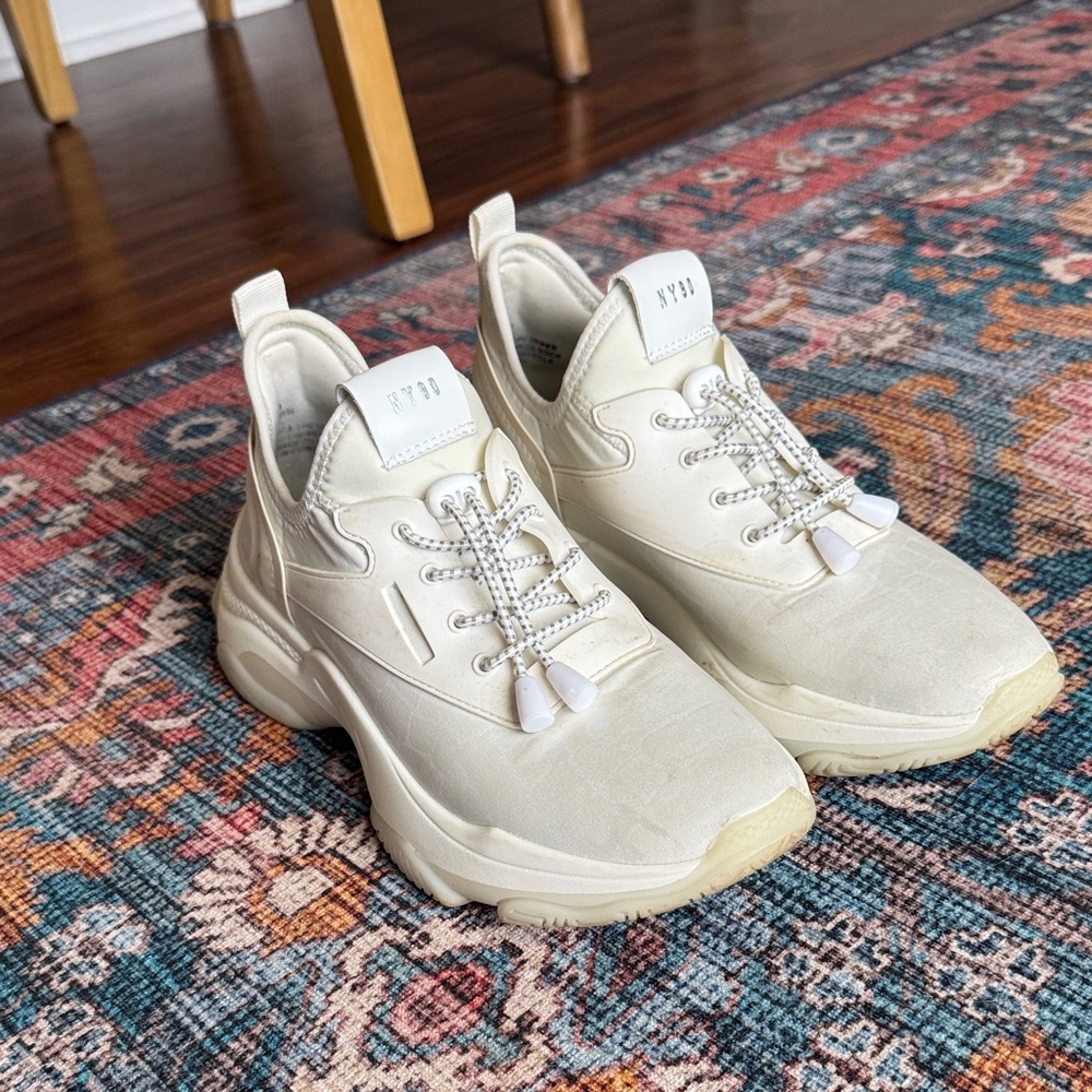 Steve Madden Cream Athletic Shoes